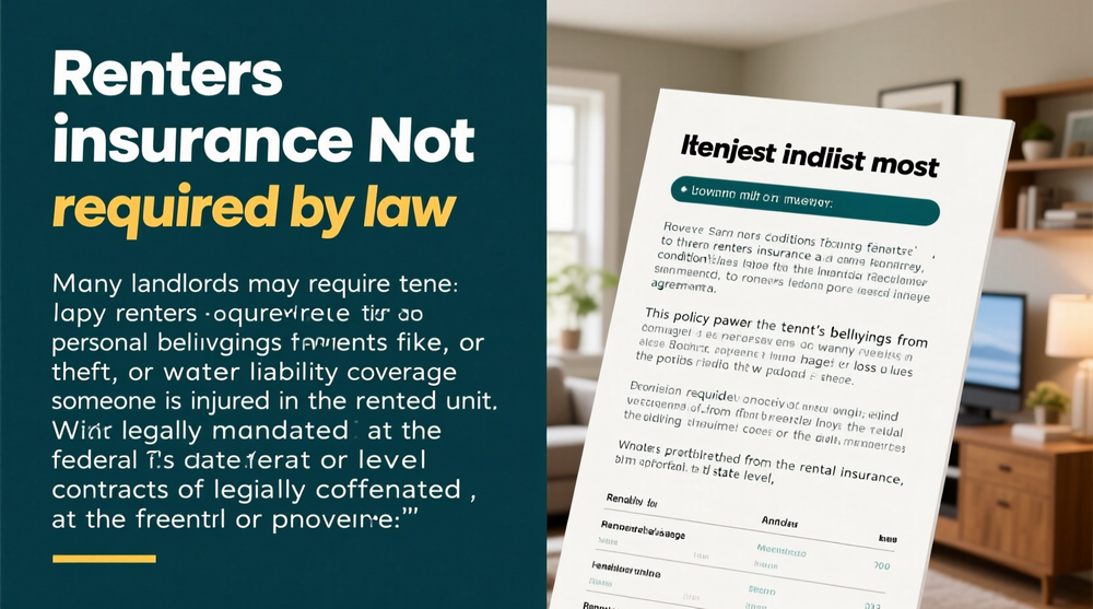 Is renters insurance required by law?