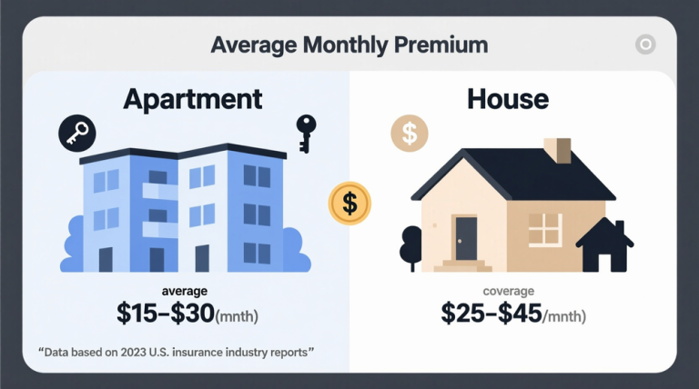 Renters Insurance Cost for apartments vs houses