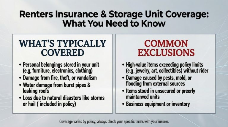 Does my renters insurance cover storage unit?