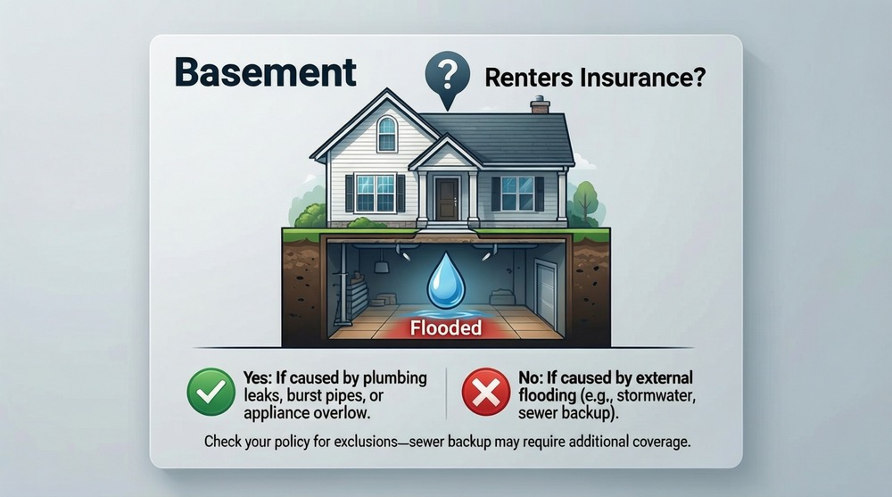 Does Renters Insurance Cover Basement Flooding?