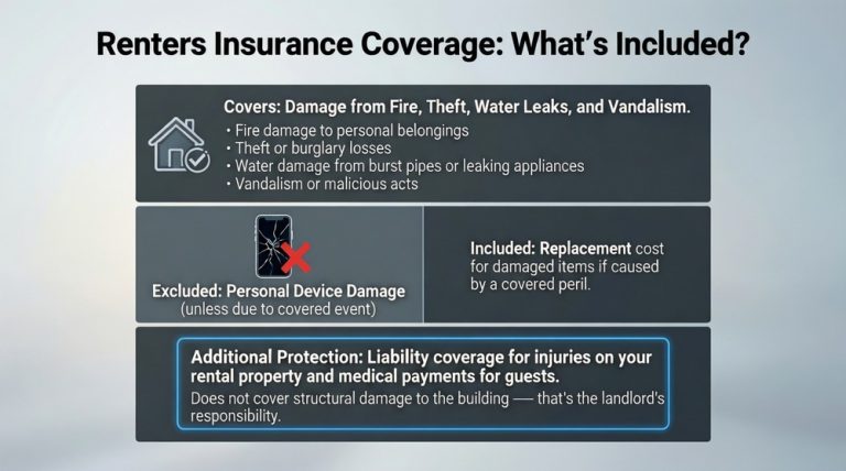 Does renters insurance cover damage?