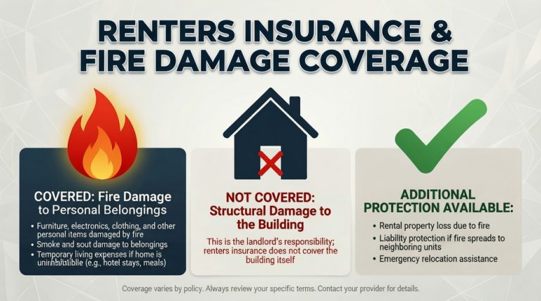 Does renters insurance cover fire damage?