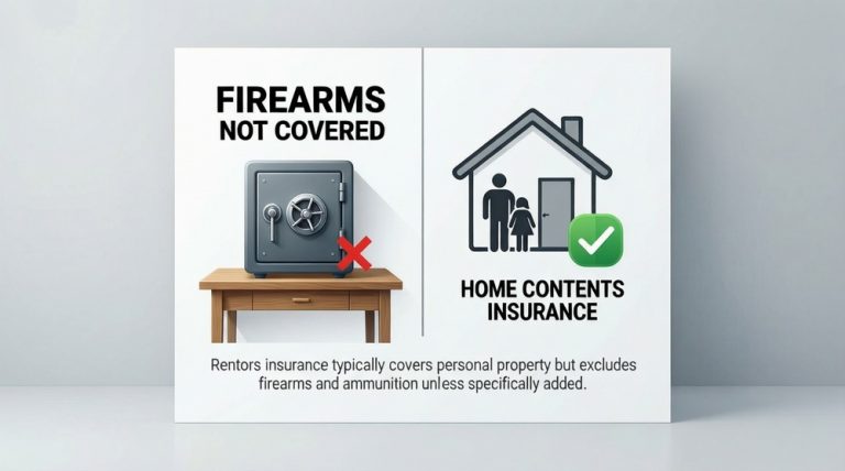 Does renters insurance cover firearms?