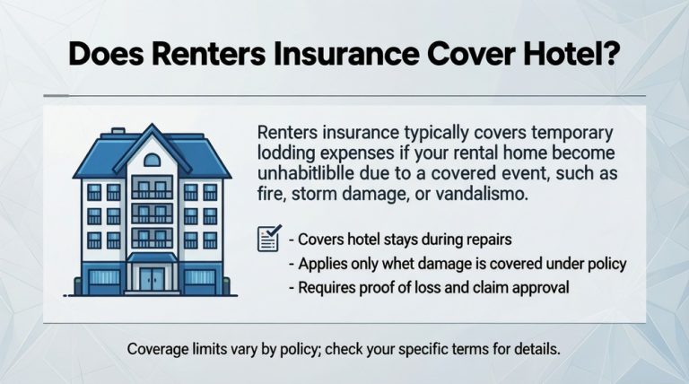 Does renters insurance cover hotel?