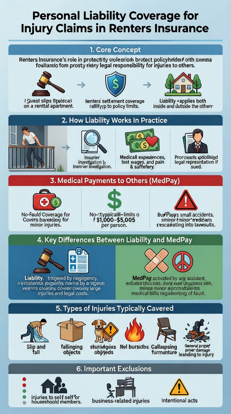 Does Renters Insurance Cover Injuries? Infographic