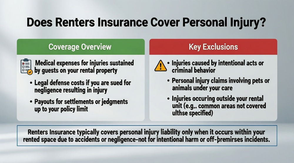 Does renters insurance cover personal injury?