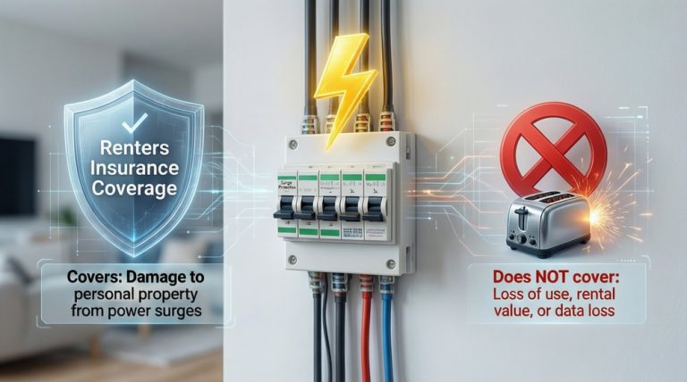 Does renters insurance cover power surges?
