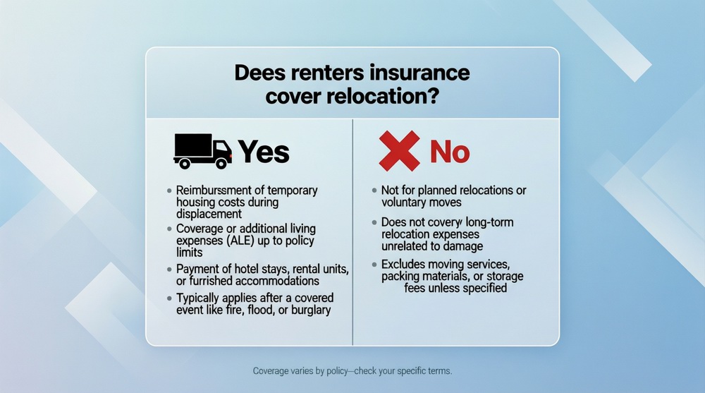 Does renters insurance cover relocation?