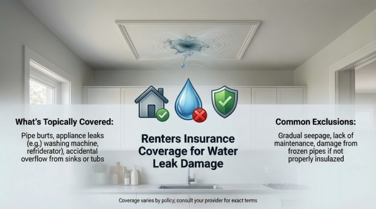 Does renters insurance cover water leak damage?