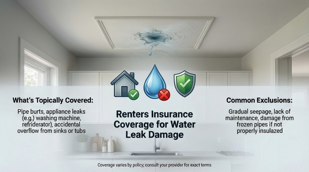 Does renters insurance cover water leak damage?