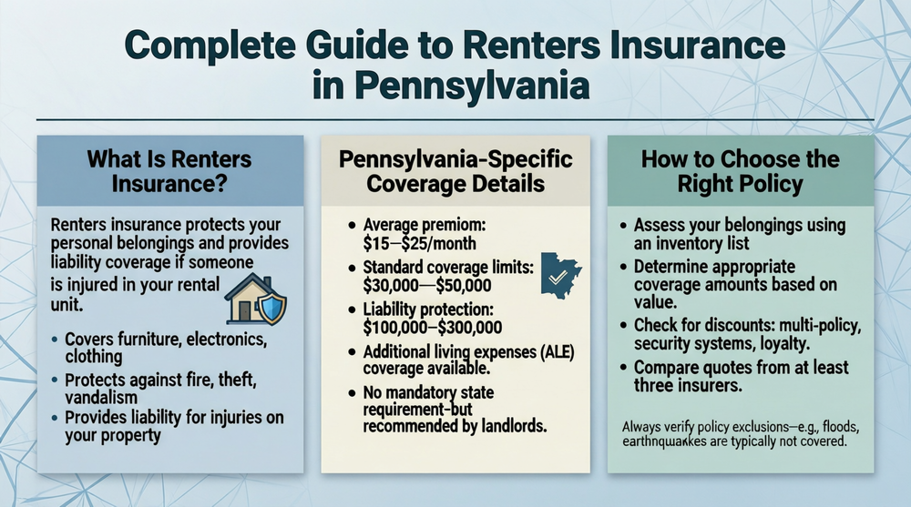 Renters insurance in Pennsylvania (PA)