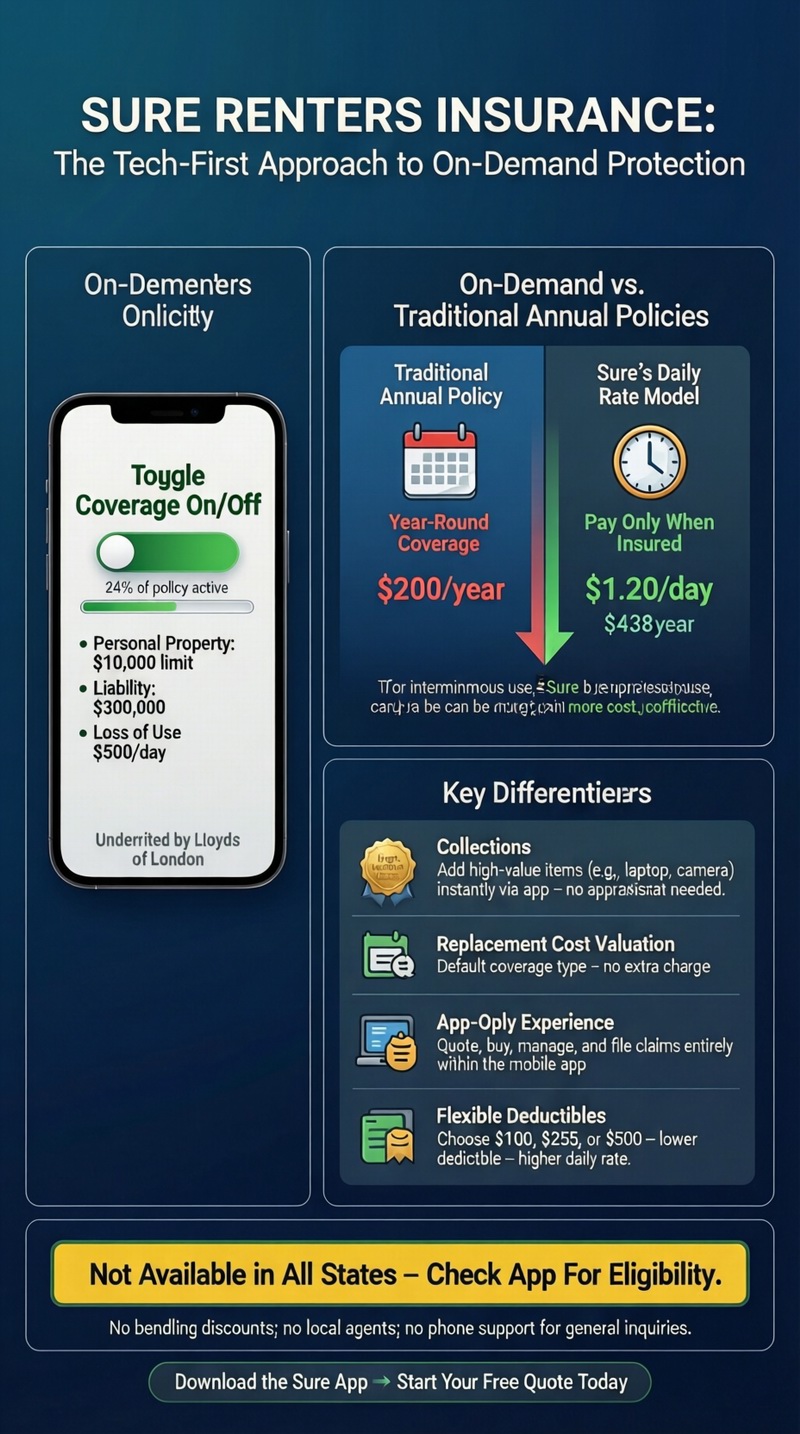 Sure Renters Insurance Review Infographic