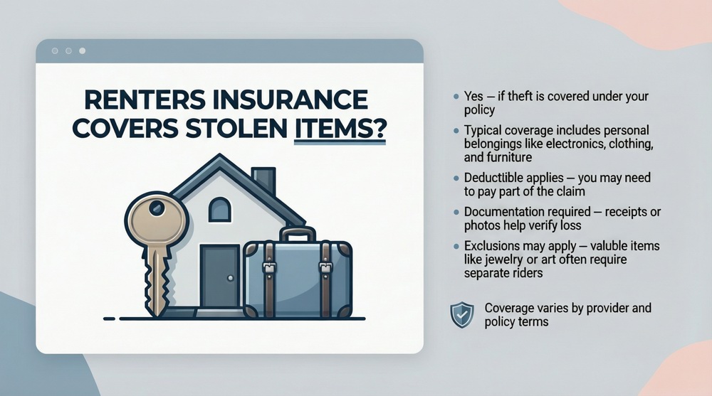 Will renters insurance cover stolen items?